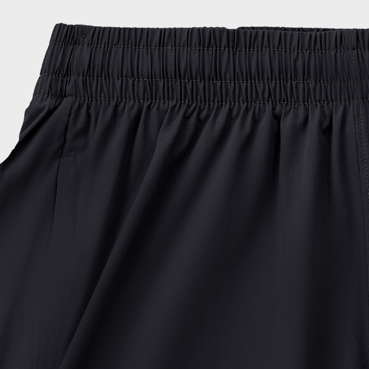Black Nylon Lazer Short