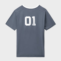 Grey Dot Mesh Tee