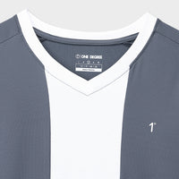 Grey Dot Mesh Tee