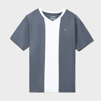 Grey Dot Mesh Tee