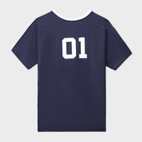 Navy Dot Mesh Tee