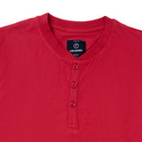 Regular Fit Cherry Henley Shirt
