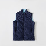 Regular Fit sleeveless Blue Puffer Jacket