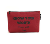 WORTH Maroon
 Pouch