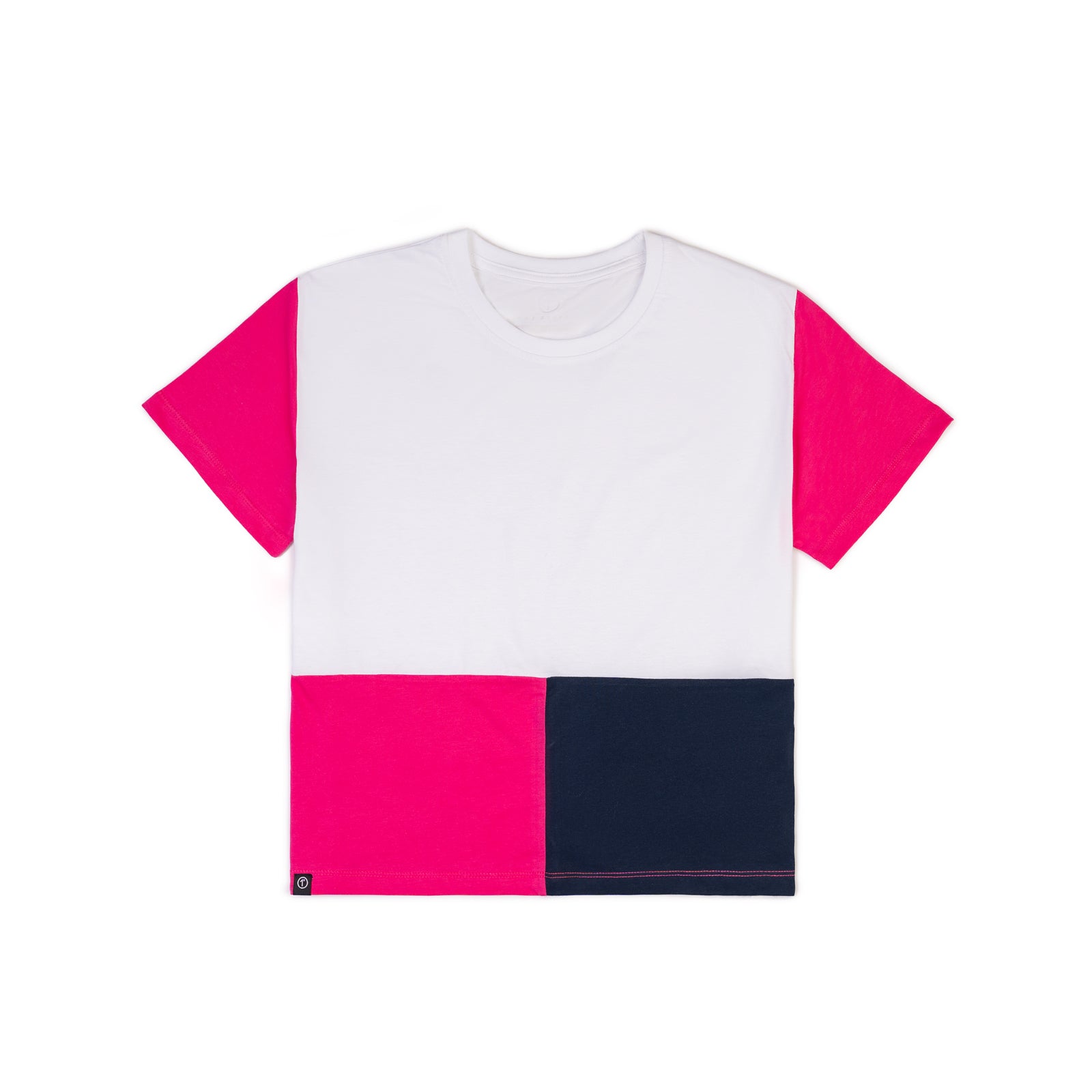 Regular Fit Crop Multi color T-Shirt