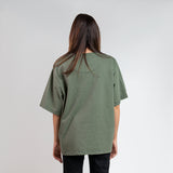 Jaquard green & white T-Shirt